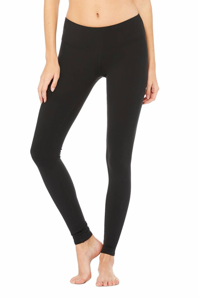 SEA YOGI Airbrush legging in Black by Alo, Yoga Shop in Palma de Mallorca, Front