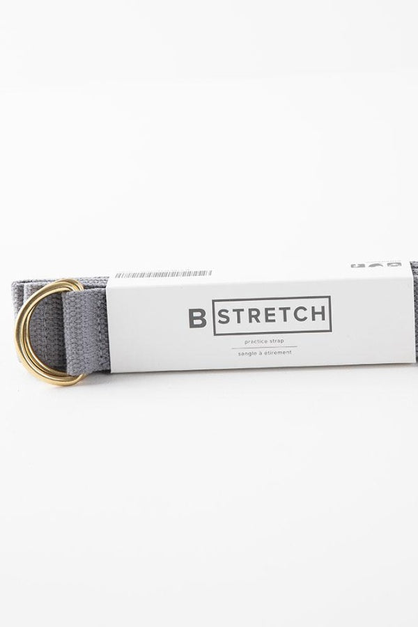 B YOGA  //  B STRETCH YOGA STRAP - GREY