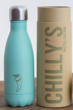 SEA YOGI water bottles in green, 260ml, 24 hours cold or 12h Cold by Chilly - Yoga Shop in Palma