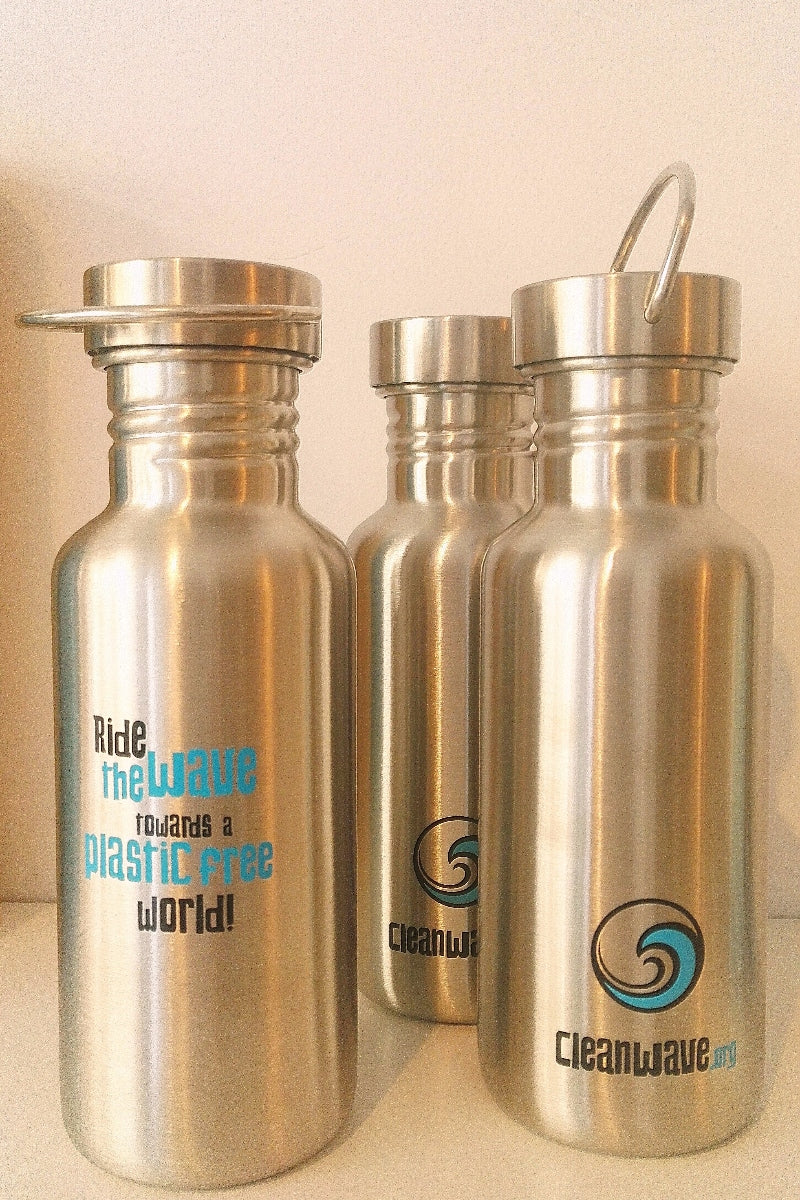 SEA YOGI // Cleanwave water bottle, refill at any station for free, Yoga Shop, front image