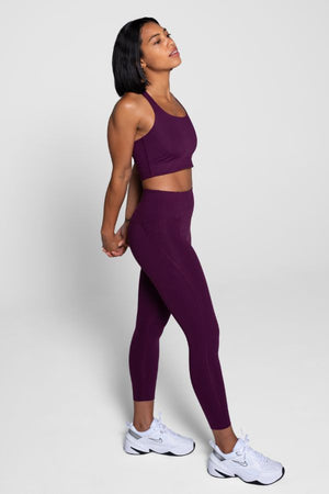 GIRLFRIEND COLLECTIVE // PALOMA BRA CROPPED - PLUM