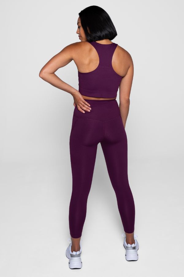 GIRLFRIEND COLLECTIVE // PALOMA BRA CROPPED - PLUM
