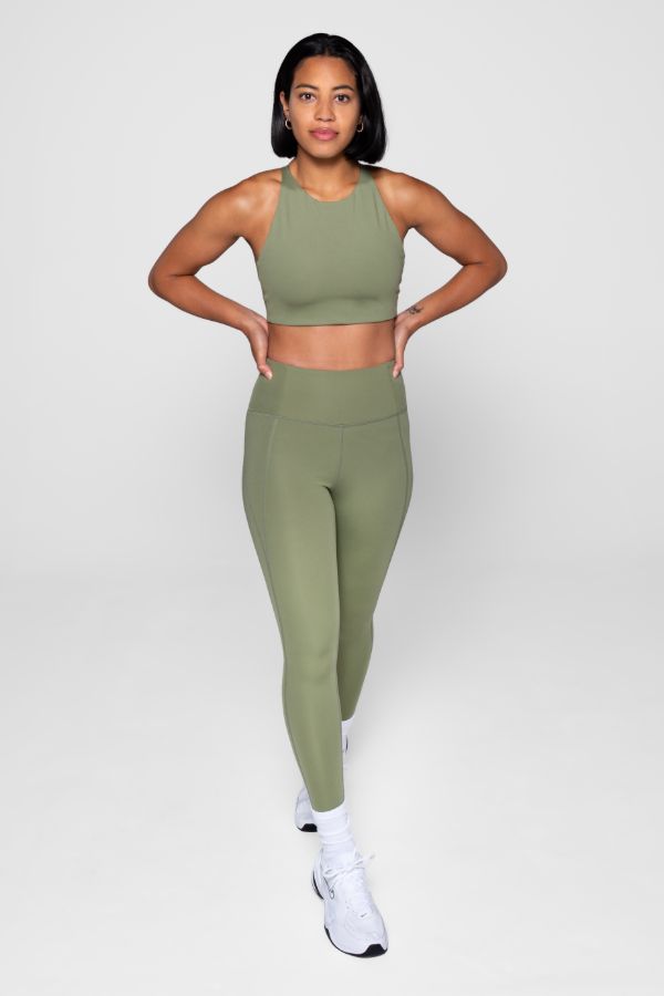 GIRLFRIEND COLLECTIVE Compressive High Rise Legging en Olive – Sea