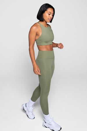 GIRLFRIEND COLLECTIVE // COMPRESSIVE HIGH RISE LEGGING - OLIVE