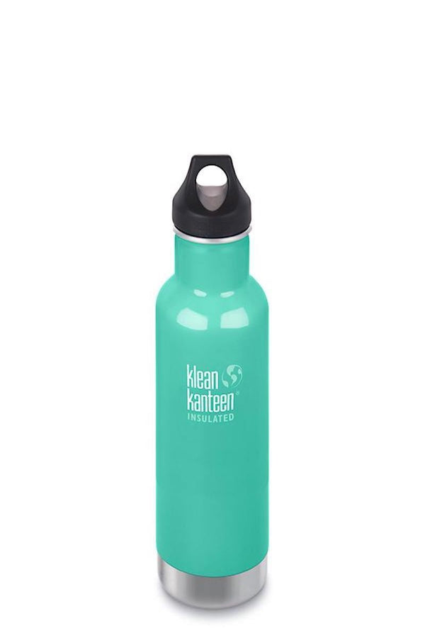 SEA YOGI // Sea crest matt water bottle by Klean Kanteen. Keeps the water 20h hot and 50h iced.