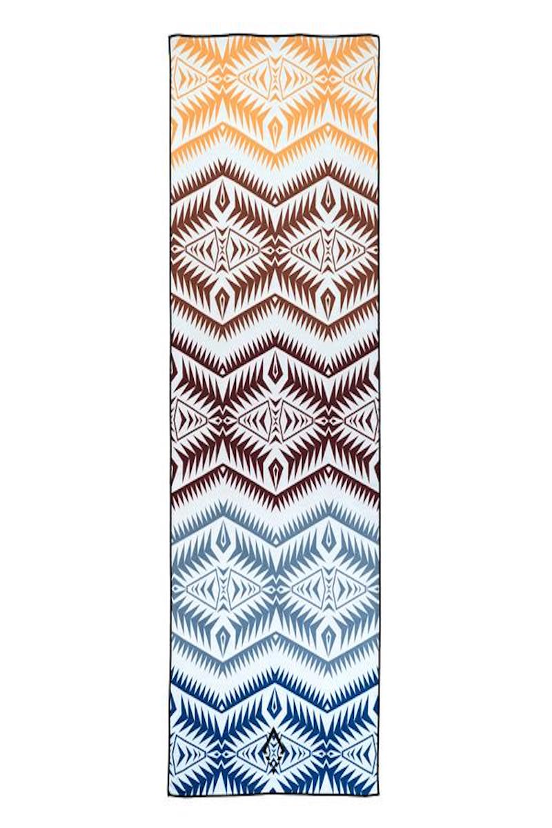 SEA YOGI Cayambe Market yoga towel from Nomadix, Online Yoga Shop, spread out