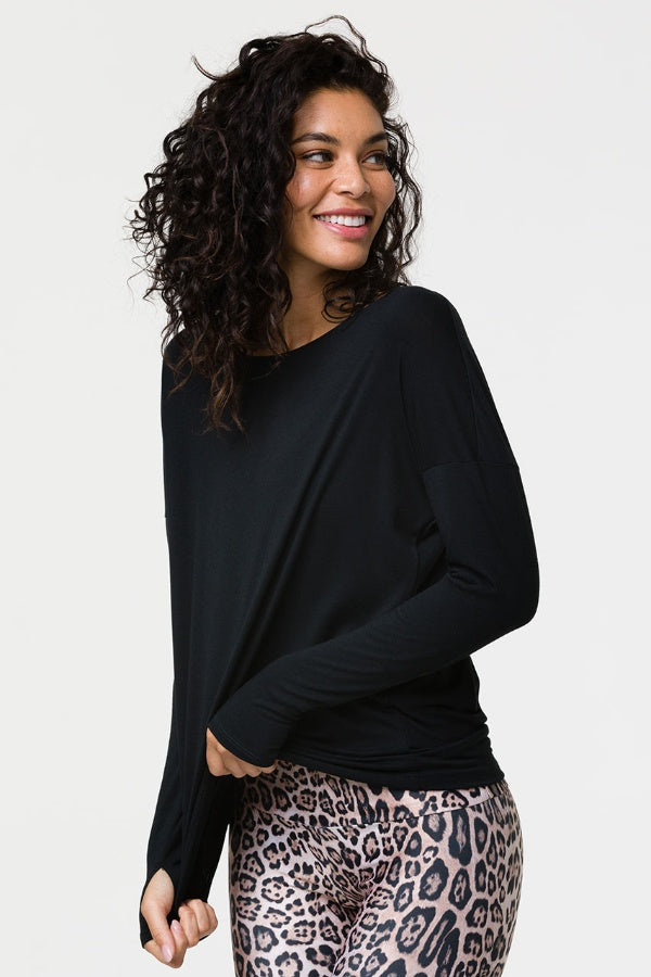 ONZIE // DIAMOND BACK TOP - BLACK