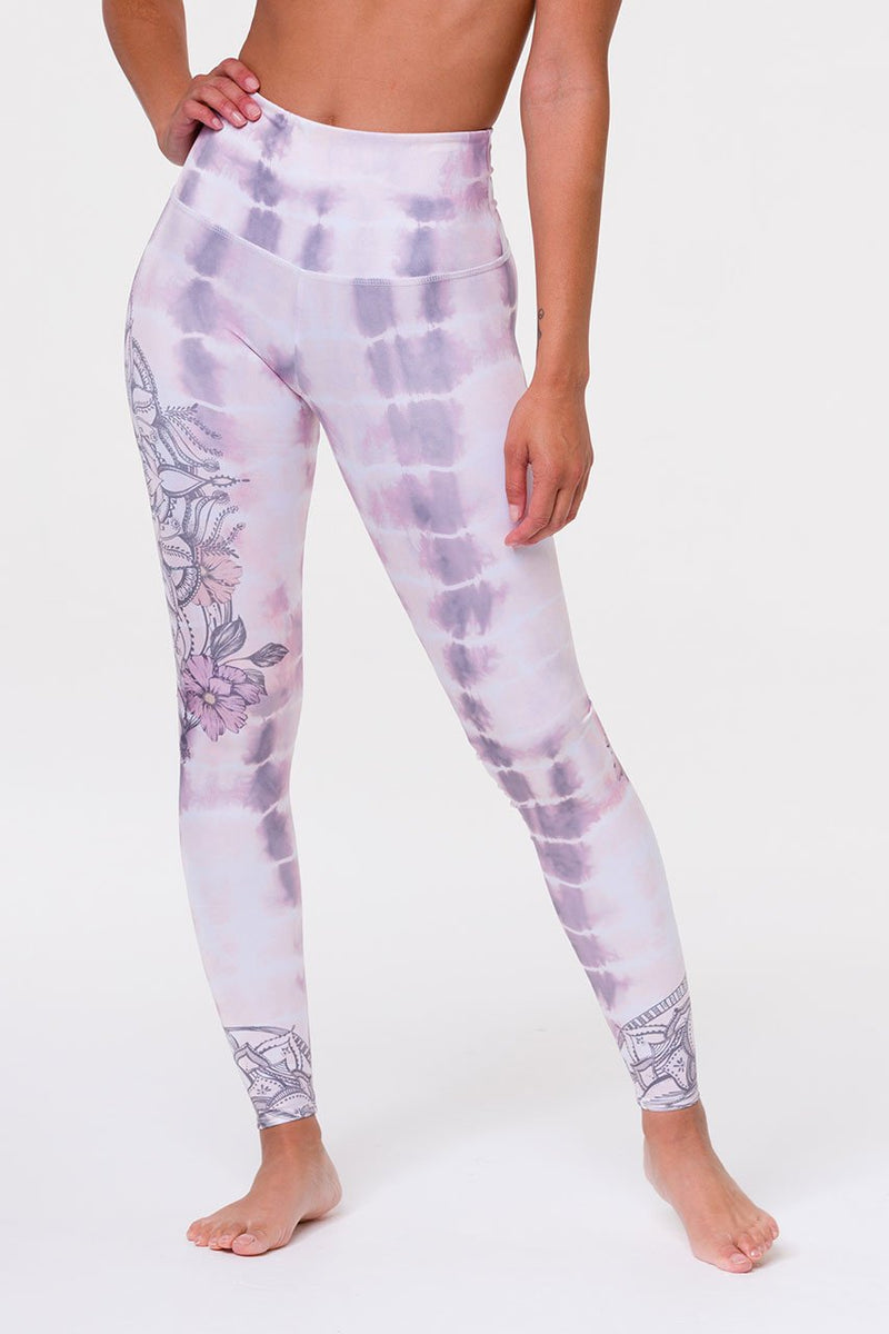 ONZIE // HIGH RISE GRAPHIC LEGGING - TIE DYE MANDALA