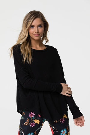 ONZIE // CAMISETA RAGLAN PULLOVER - BLACK