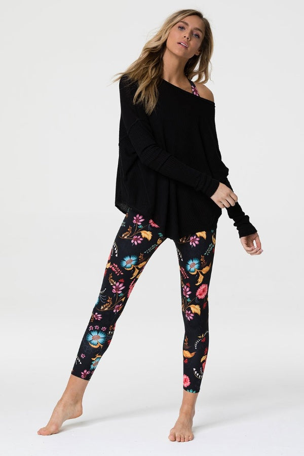 ONZIE // CAMISETA RAGLAN PULLOVER - BLACK