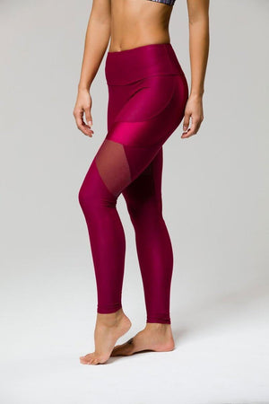 SEA YOGI // Royal Legging by Onzie in Burgundy, left