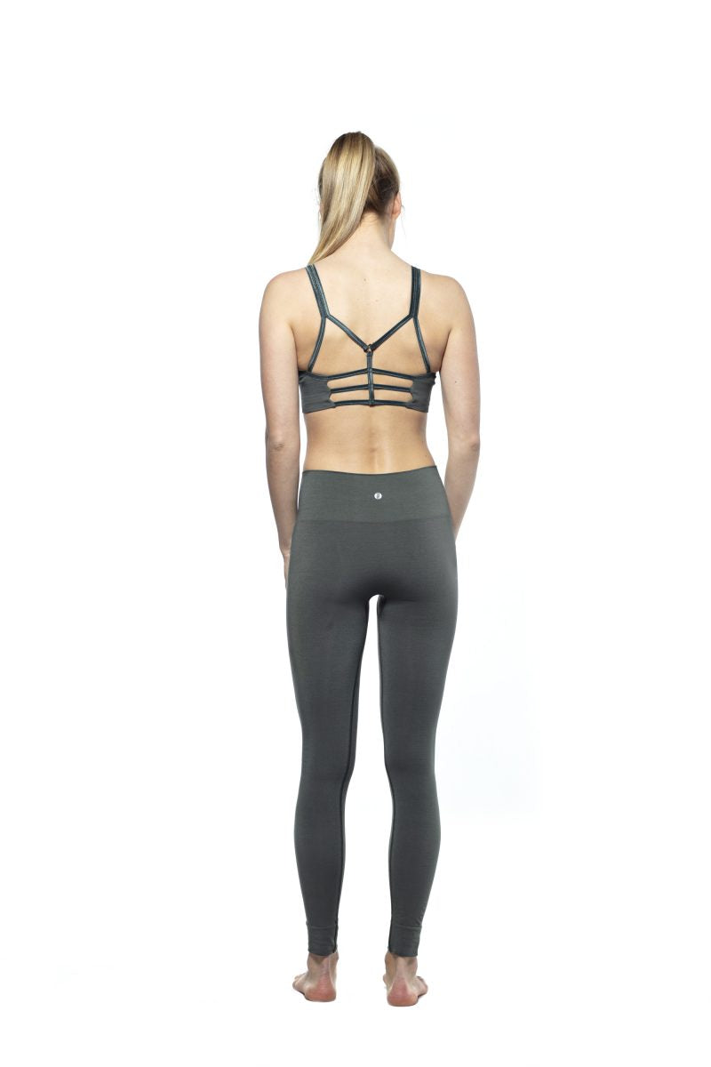 RUN & RELAX // BANDHA BAMBOO LEGGINGS - CAMO GREEN