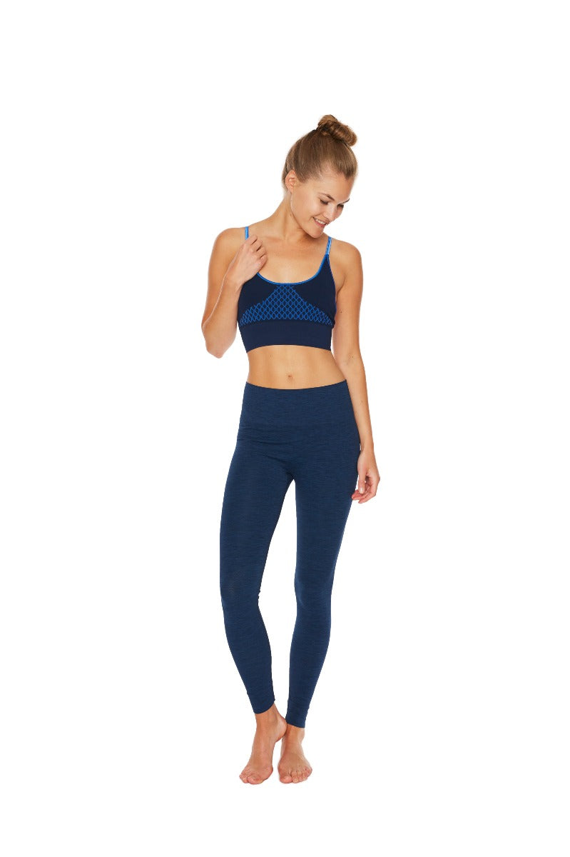 RUN & RELAX // BANDHA LEGGINGS - MIDNIGHT BLUE MELANGE