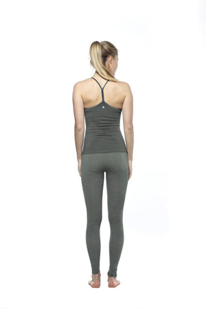 RUN & RELAX // KARNA BAMBOO YOGA CAMI - CAMO GREEN