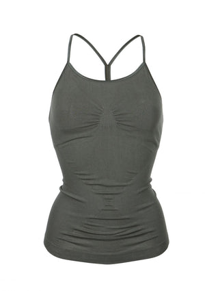 RUN & RELAX // KARNA BAMBOO YOGA CAMI - CAMO GREEN