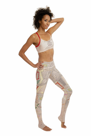SEA YOGI // Aztec Endless leggings by Niyama Sol, Online Yoga Store, right side
