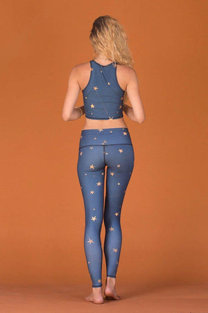 SEA YOGI // Great Star Nation Hot Pant in Navy by Teeki, Tienda de Yoga, back