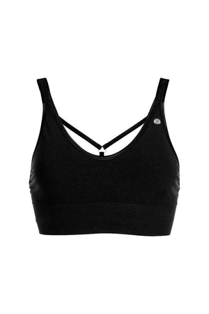 RUN & RELAX // LEYLA YOGA BAMBOO BRA - BEAUTIFUL BLACK