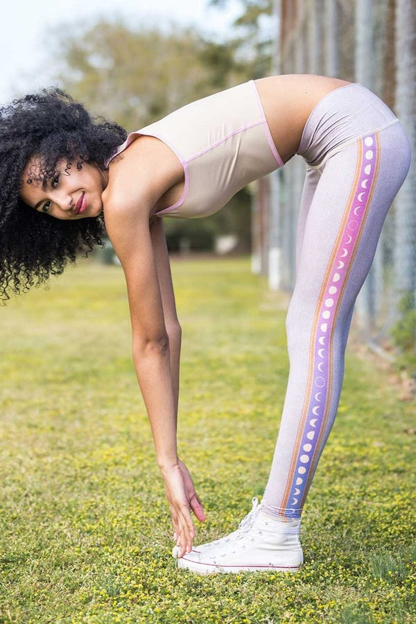 Sea Yogi // Rainbow moon hot pant by Teeki, visual