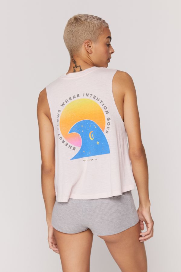 SPIRITUAL GANGSTER  // ENERGY CROP TANK - FADED QUARTZ