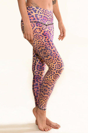 TEEKI AWAKENING HOT PANT IN PURPLE AND SIDE IMAGE